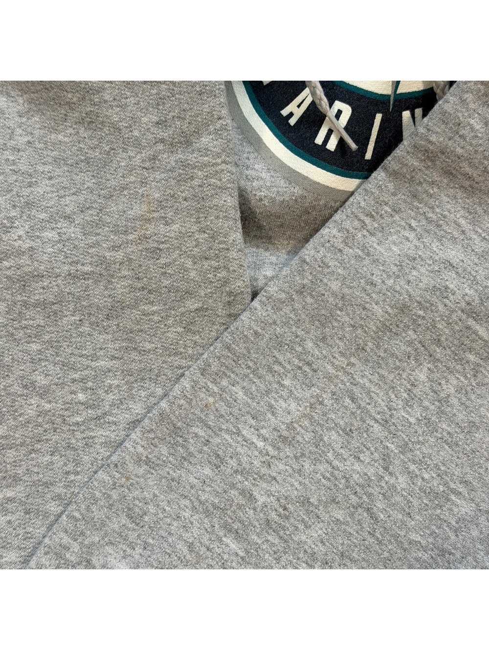 Vintage MLB Seattle Mariners Graphic Pullover Hoodie L Gray - Picture 5 of 8
